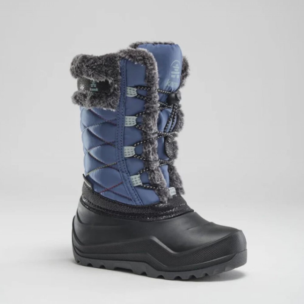 Star 4 - Kids' Insulated Blue Boots Size 4 - Made in Canada